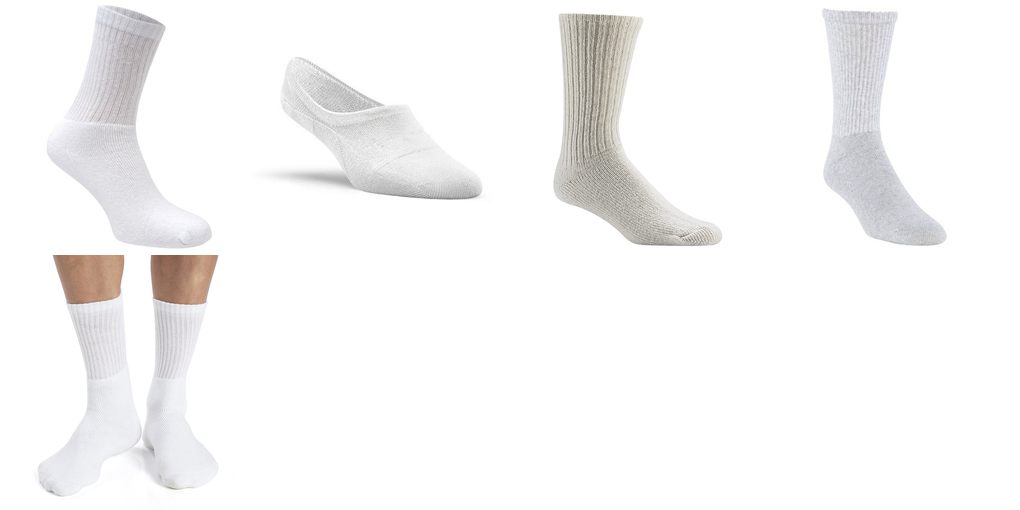 socks men white